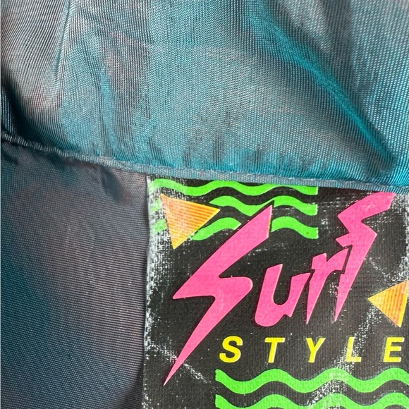Vintage 90s Surf Style Jacket  Windbreaker Iridescent One Size - Picture 10 of 14
